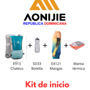 Kit de inicio (Chaleco 5L + Botella de 700 ml + Mangas + Manta térmica)