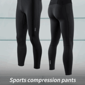 FM5121 pantalones de compresión para hombre (negro)